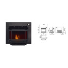 Recuperador de calor a pellets Eco I Insert 13,5kw - Ecoforest